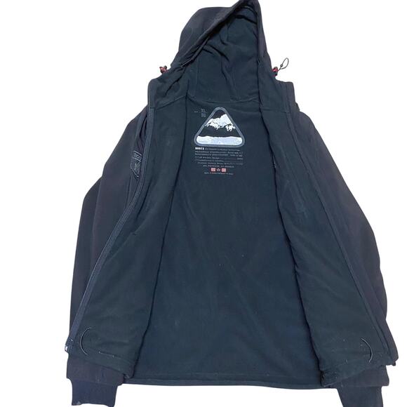 Roots Canada Outdoors Softshell Waterproof Men’s Hooded Fleece Lined Jacket XL - Picture 3 of 4